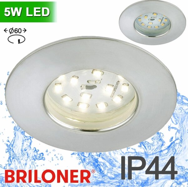 Briloner 8311-019 - LED Ugradbena svjetiljka za kupaonicu LED/5W/230V IP44