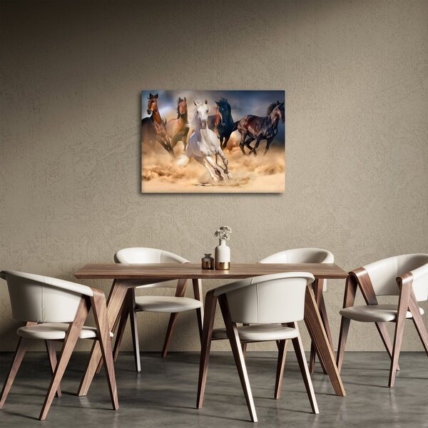 Slika - Konji v puščavi (70x50 cm)