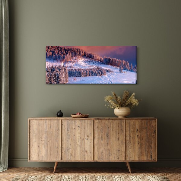Slika zimske pokrajine (120x50 cm)