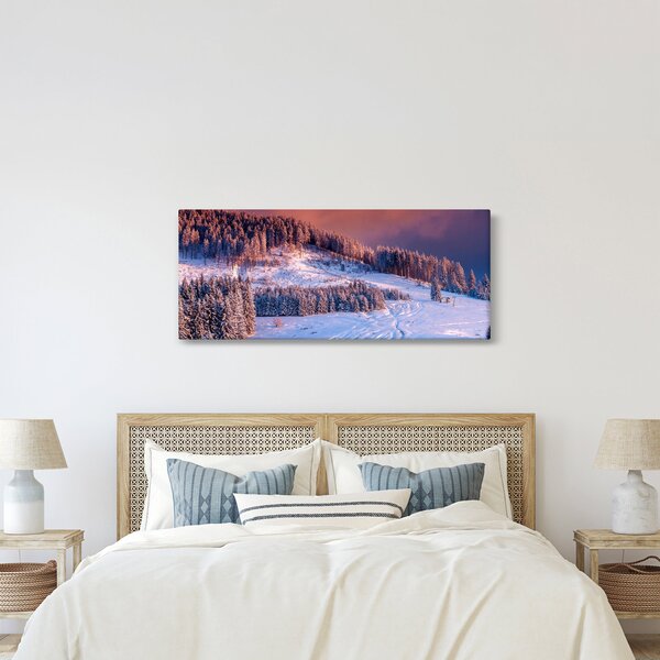 Slika zimske pokrajine (120x50 cm)