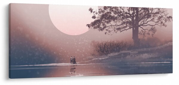 Slika - Zaljubljeni par (120x50 cm)