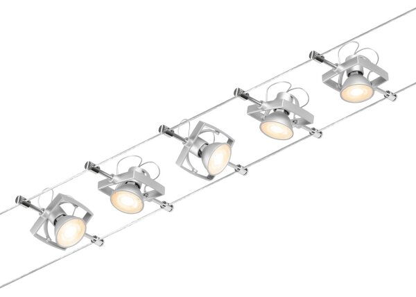 Paulmann 94430 - SET 5xGU5,3/10W Reflektorska svjetiljka MAC 230V mat krom