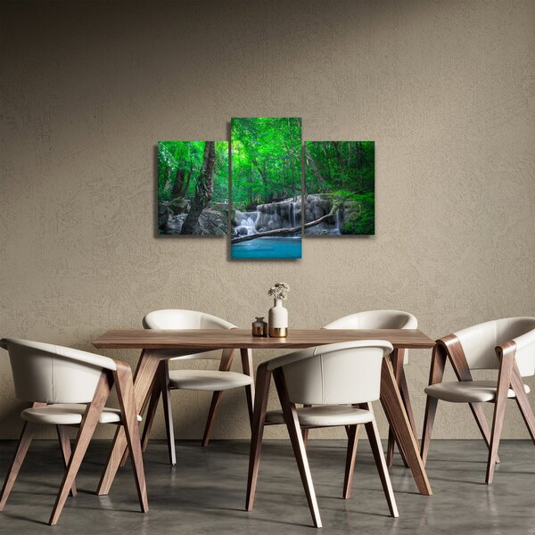 Slika - slap Erawan, Kanchanaburi, Tajska (90x60 cm)