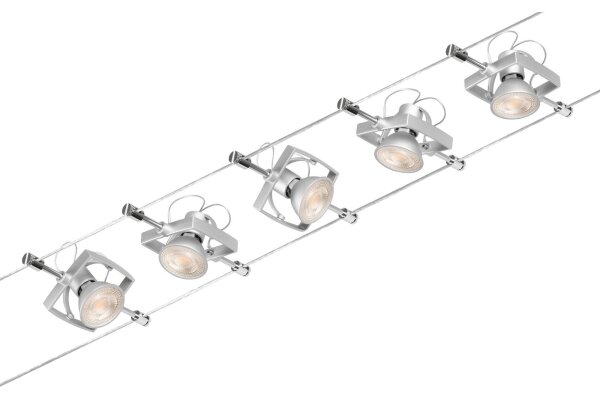 Paulmann 94430 - SET 5xGU5,3/10W Reflektorska svjetiljka MAC 230V mat krom