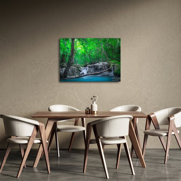 Slika - slap Erawan, Kanchanaburi, Tajska (70x50 cm)