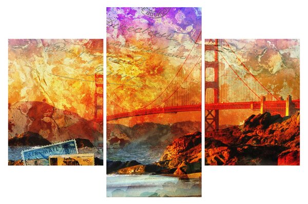 Slika - Golden Gate, San Francisco, Kalifornija (90x60 cm)