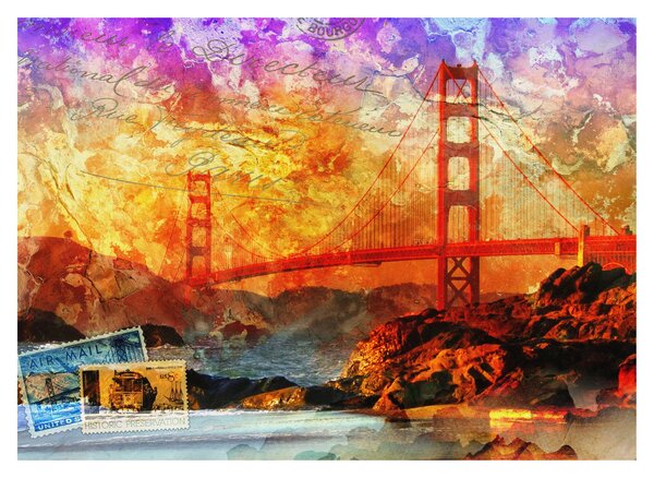 Slika - Golden Gate, San Francisco, Kalifornija (70x50 cm)