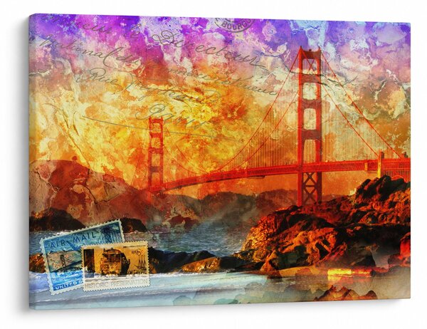 Slika - Golden Gate, San Francisco, Kalifornija (70x50 cm)