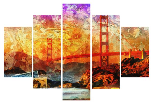 Slika - Golden Gate, San Francisco, Kalifornija (150x105 cm)