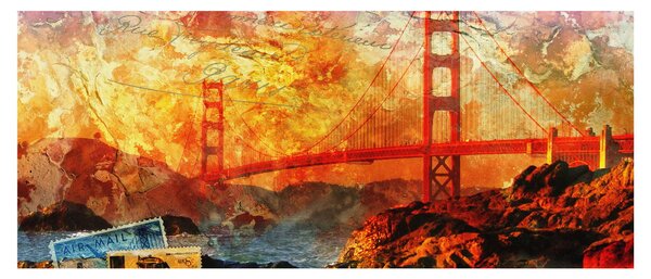 Slika - Golden Gate, San Francisco, Kalifornija (120x50 cm)