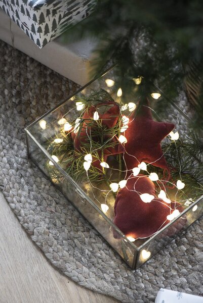 LED svjetleći lanac s 40 srca i timerom STILLENAT