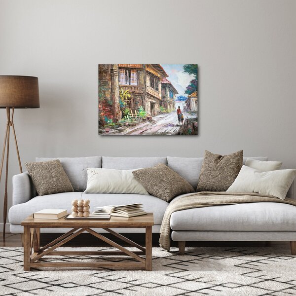 Slika filipinske vasi, Azija (70x50 cm)
