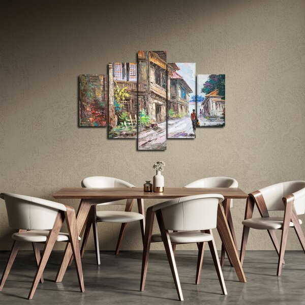 Slika filipinske vasi, Azija (150x105 cm)