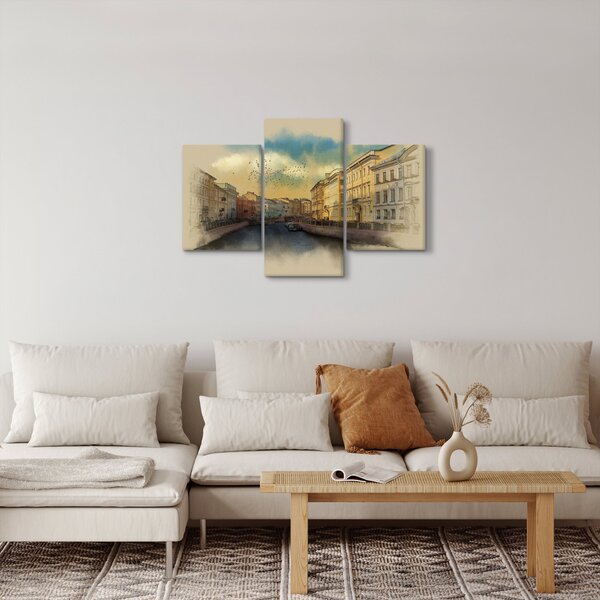 Slika - reka Moyka, Sankt Peterburg, Rusija (90x60 cm)