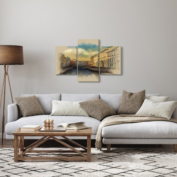Slika - reka Moyka, Sankt Peterburg, Rusija (90x60 cm)