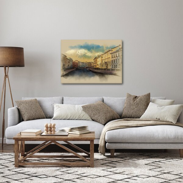 Slika - reka Moyka, Sankt Peterburg, Rusija (70x50 cm)