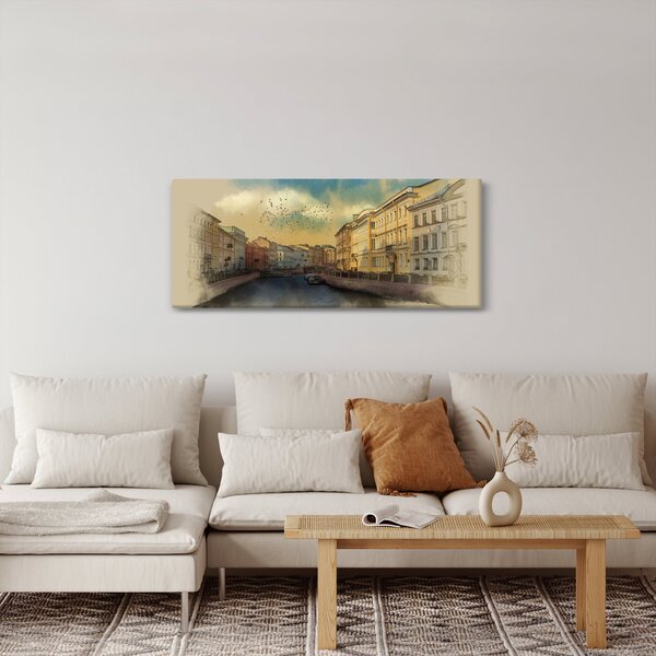 Slika - reka Moyka, Sankt Peterburg, Rusija (120x50 cm)