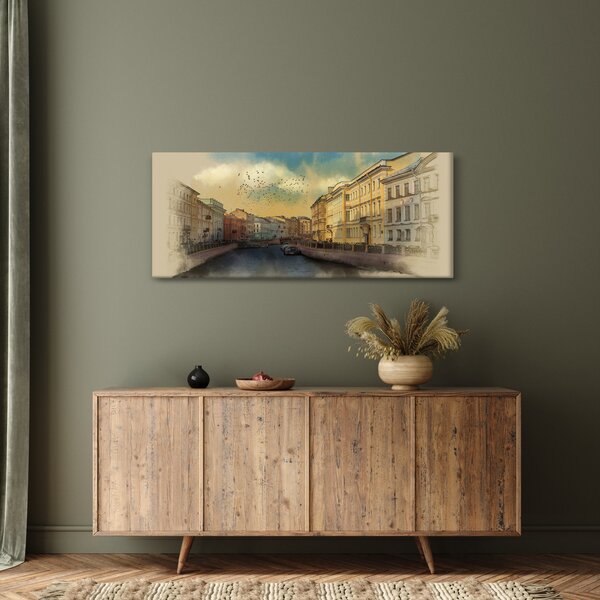 Slika - reka Moyka, Sankt Peterburg, Rusija (120x50 cm)