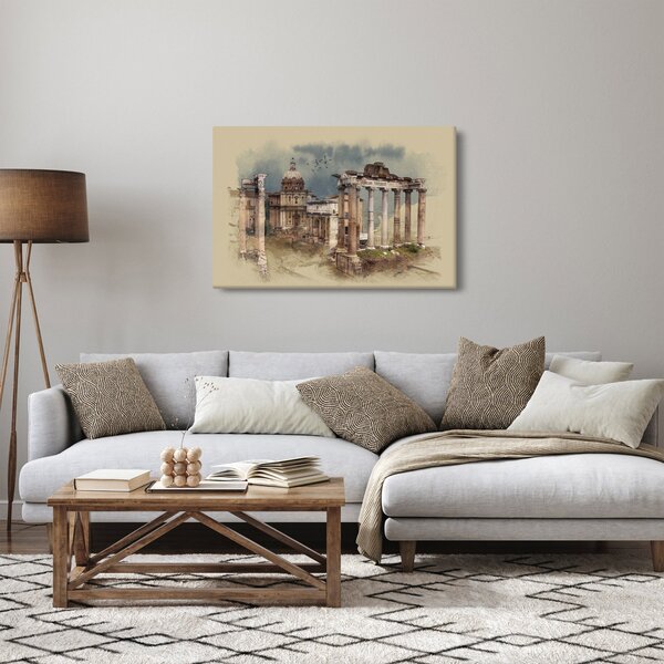 Slika - Rimski forum, Rim, Italija (90x60 cm)