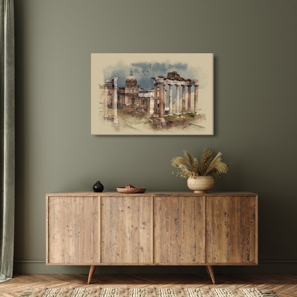 Slika - Rimski forum, Rim, Italija (90x60 cm)