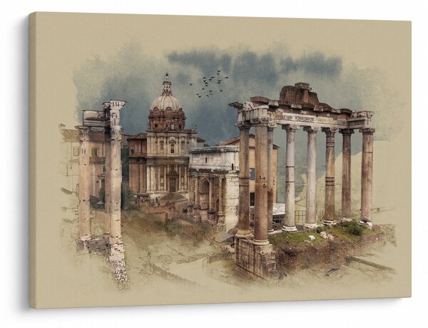 Slika - Rimski forum, Rim, Italija (70x50 cm)