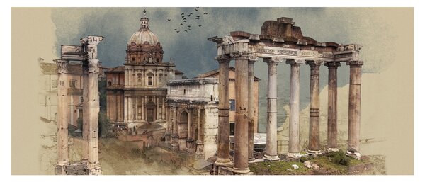 Slika - Rimski forum, Rim, Italija (120x50 cm)