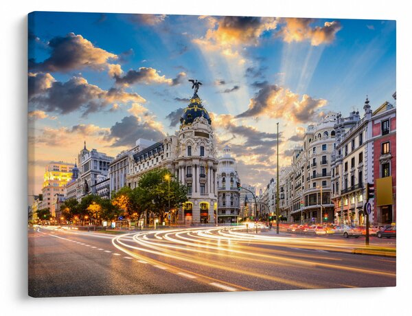 Slika - Calle Gran Vía, Madrid, Španija (70x50 cm)