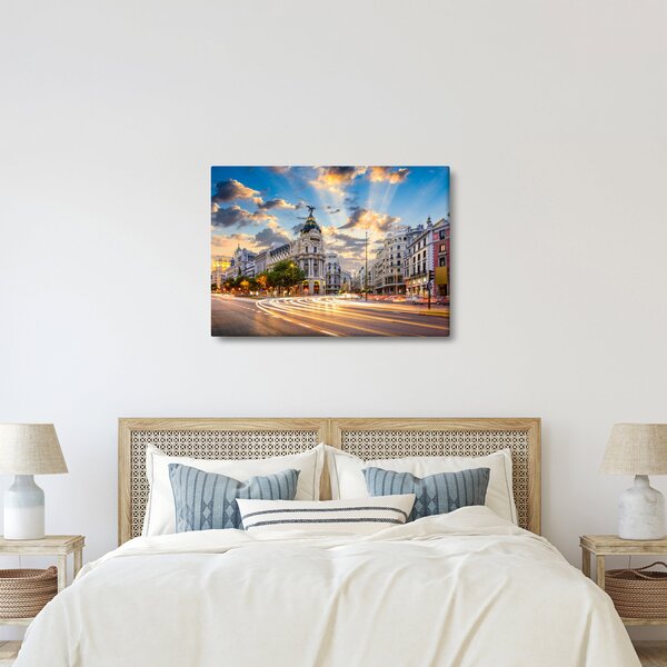 Slika - Calle Gran Vía, Madrid, Španija (70x50 cm)