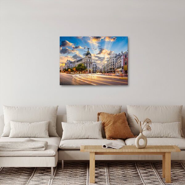 Slika - Calle Gran Vía, Madrid, Španija (70x50 cm)