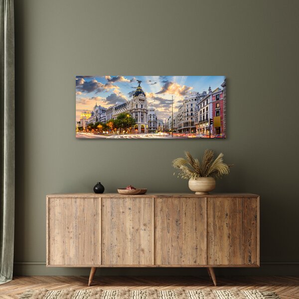 Slika - Calle Gran Vía, Madrid, Španija (120x50 cm)