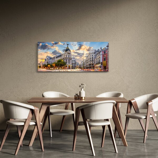 Slika - Calle Gran Vía, Madrid, Španija (120x50 cm)