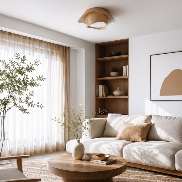 Stropna lampa LED APP1930-C 40cm WOOD