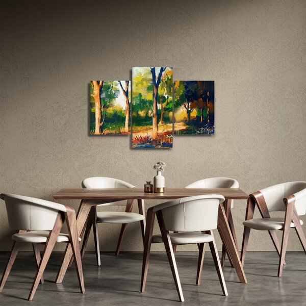 Podoba gozda v poletnem soncu, slika (90x60 cm)