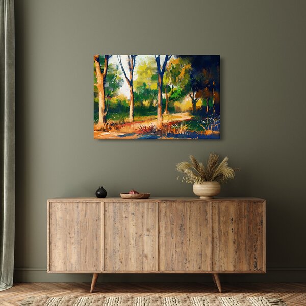Podoba gozda v poletnem soncu, slika (90x60 cm)