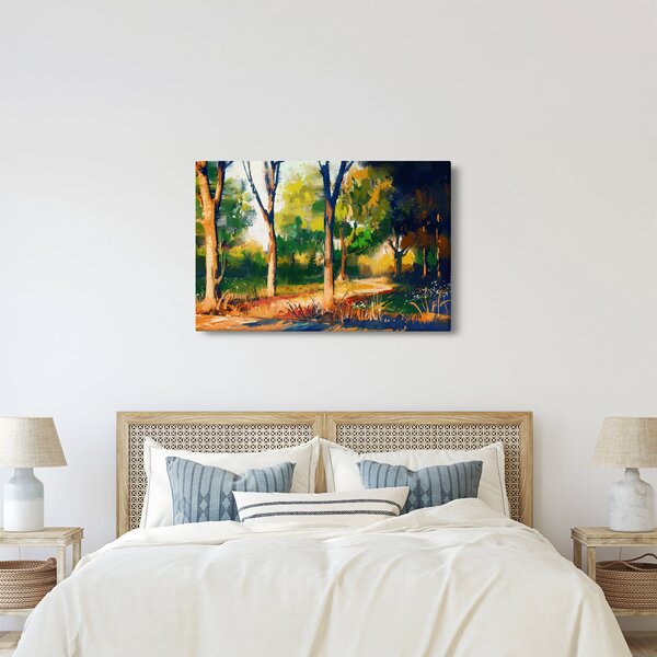 Podoba gozda v poletnem soncu, slika (90x60 cm)