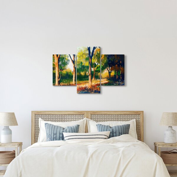 Podoba gozda v poletnem soncu, slika (90x60 cm)