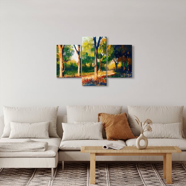 Podoba gozda v poletnem soncu, slika (90x60 cm)
