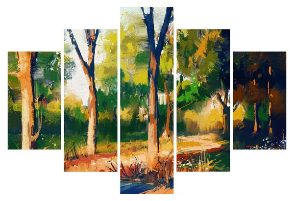 Podoba gozda v poletnem soncu, slika (150x105 cm)