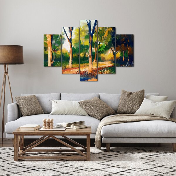 Podoba gozda v poletnem soncu, slika (150x105 cm)