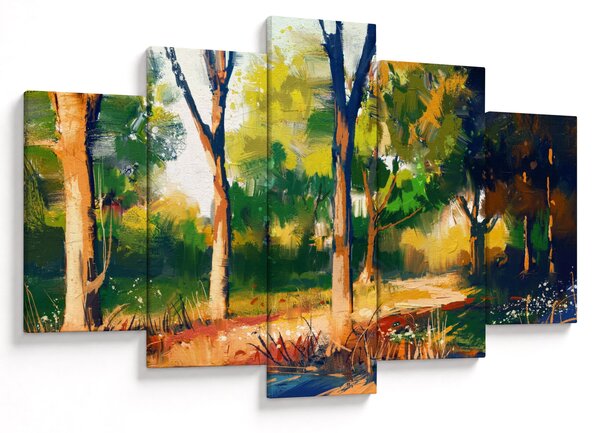 Podoba gozda v poletnem soncu, slika (150x105 cm)