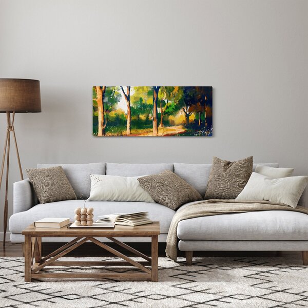 Podoba gozda v poletnem soncu, slika (120x50 cm)