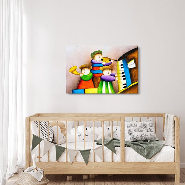 Slika - Glasbeniki, slika (90x60 cm)