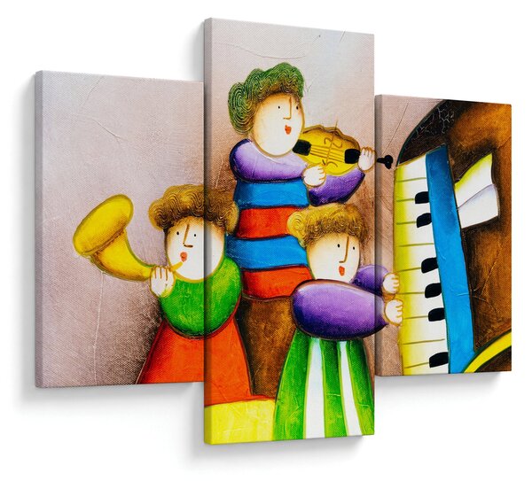Slika - Glasbeniki, slika (90x60 cm)
