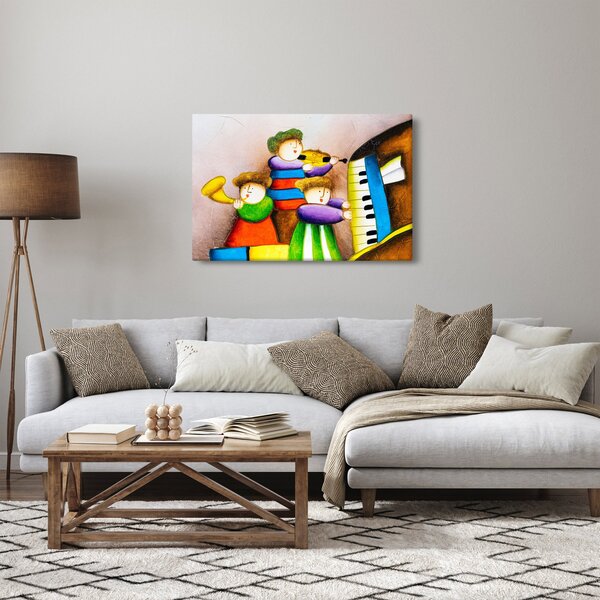 Slika - Glasbeniki, slika (90x60 cm)