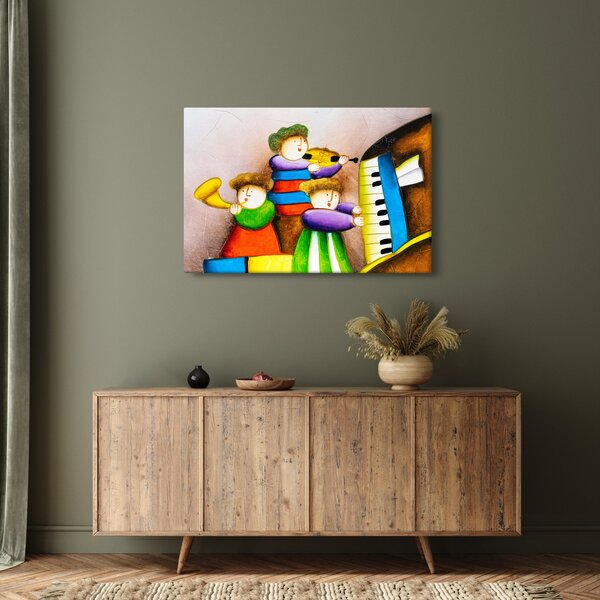 Slika - Glasbeniki, slika (90x60 cm)