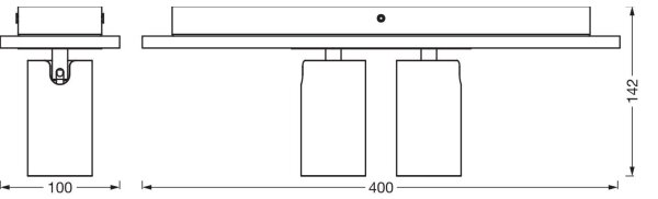 Ledvance - LED Reflektorska svjetiljka DECOR MERCURY 2xGU10/3,4W/230V