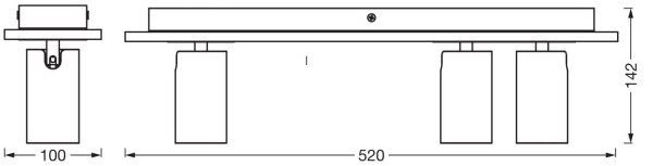 Ledvance - LED Reflektorska svjetiljka DECOR MERCURY 3xGU10/3,4W/230V