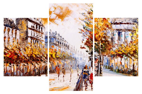 Slika - Ulica v Parizu (90x60 cm)