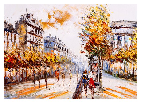 Slika - Ulica v Parizu (70x50 cm)