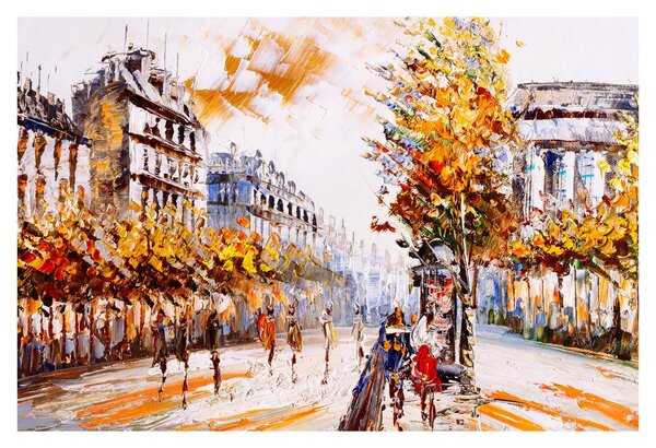 Slika - Ulica v Parizu (90x60 cm)